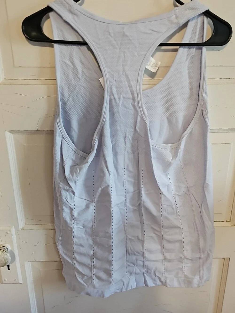 Fabletics Light Gray Seamless Racerback Tank - Picture 2 of 2